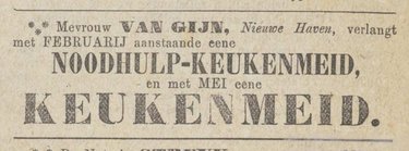 Advertentie uit De Dordrechtsche Courant van 1880