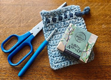 Haakwerkje zeepzakje