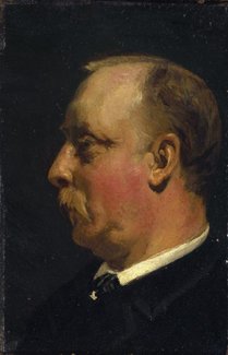 Portret van beste vriend A.C. Loffelt