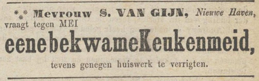 Advertentie uit De Dordrechtsche Courant van 1879