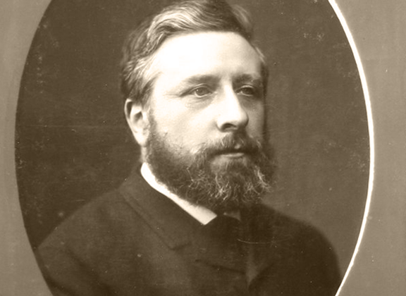 J.G. Hameter - Portret van Simon van Gijn met baard - 1886