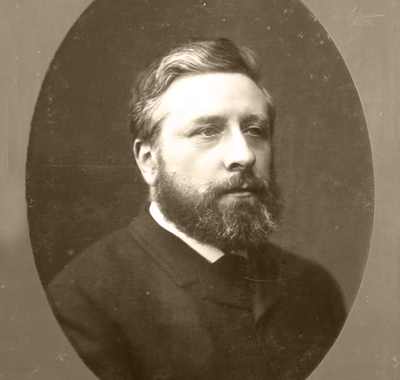 J.G. Hameter - Portret van Simon Van Gijn in collectie Huis Van Gijn. - 1886