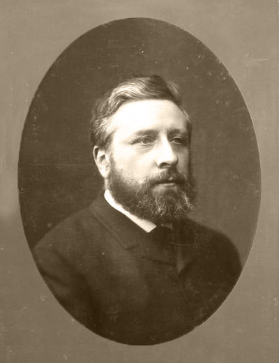 J.G. Hameter - Portret van Simon Van Gijn in collectie Huis Van Gijn. - 1886
