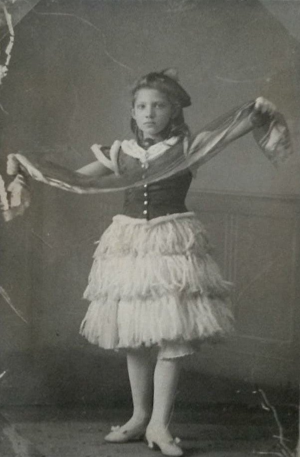 Helena Francina Alida van Twist in her costume dress. - c. 1910